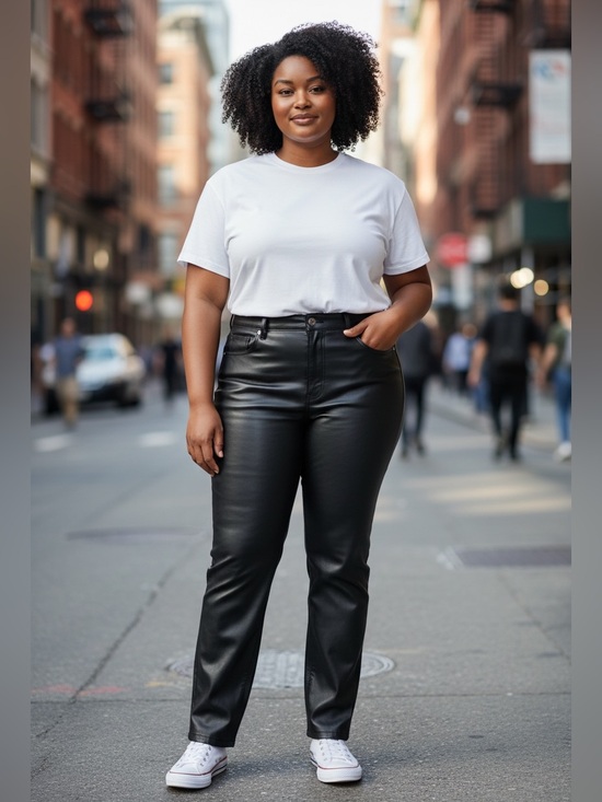 Agolde Pants - NWT Agolde Size 31 Black 90’s Pinch Waist Recycled Leather Pants Detox